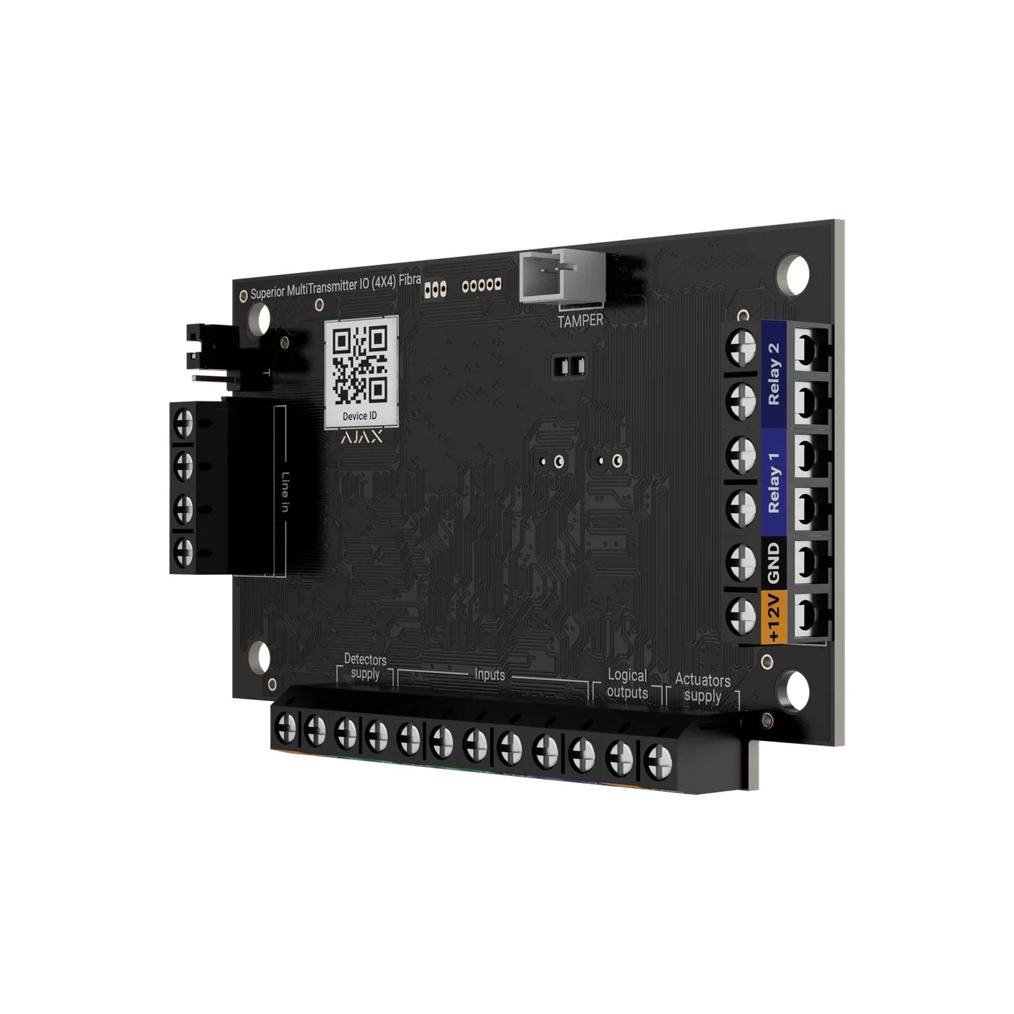 AJAX#117739 Ajax Superior MultiTransmitter IO (4x4) Fibra  | 4 Input 4 Output Integration Module