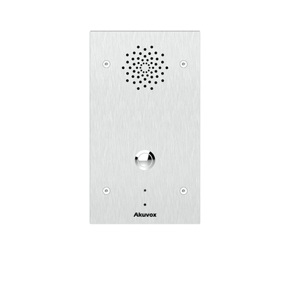 Akuvox E21A SIP Vandal-Resistant Audio Call Station – 316 Stainless Steel, Panic Button, Dual Relays, IP65, Surface Mount