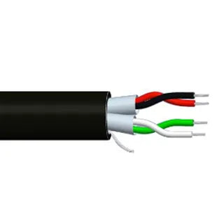 Garland 2 Pair (4 x 7/0.20mm) Individually Screened Jelly-Filled Outdoor Data Cable – 250m Roll | TC600411 | 22AWG TACW, Water-Blocked, PE Sheath,