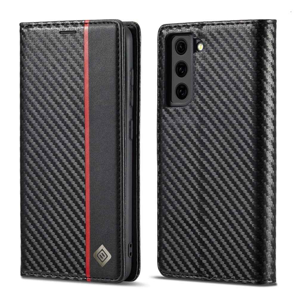 Samsung Carbon Fiber Wallet Phone Case