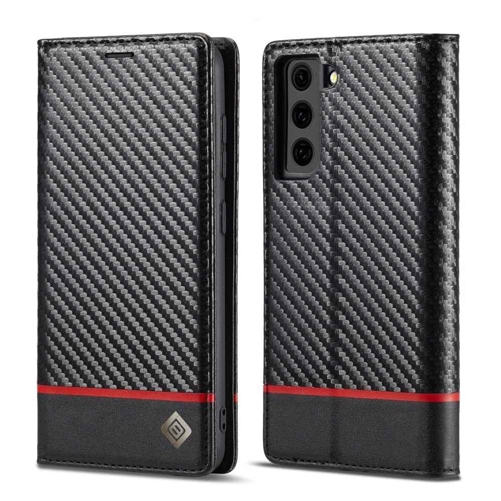 Samsung Carbon Fiber Wallet Phone Case