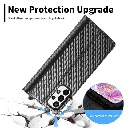 Samsung Carbon Fiber Wallet Phone Case
