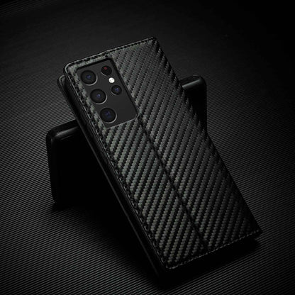 Samsung S23 Carbon Fiber Wallet Case