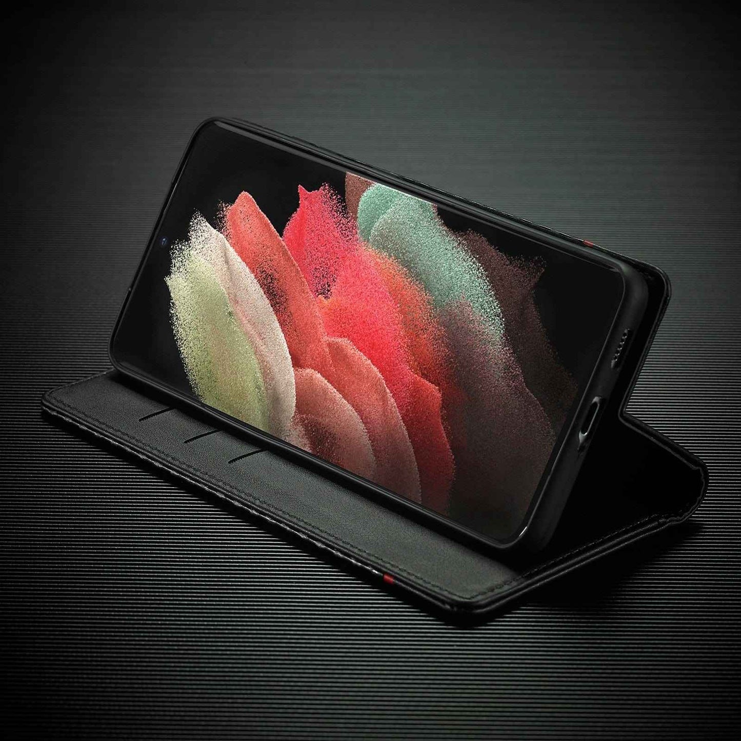 Samsung S23 Carbon Fiber Wallet Case