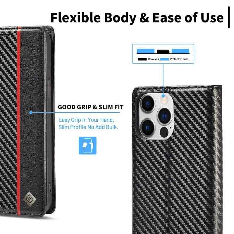 Samsung S23 Carbon Fiber Wallet Case