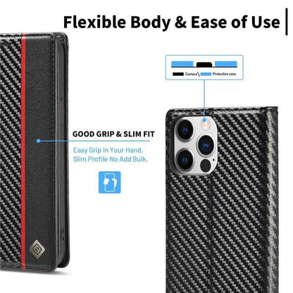 Samsung S23 Carbon Fiber Wallet Case