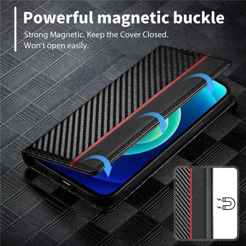 Samsung Carbon Fiber Wallet Case