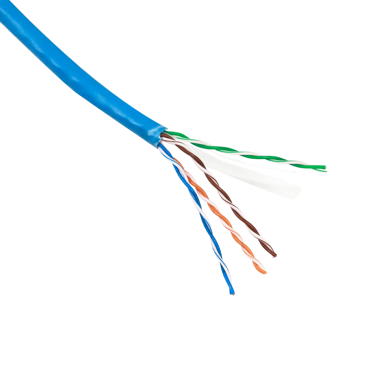 Cat6 UTP Cable – 4 Pair, 8 x 1/0.51mm (5.8mm Ø), 305m Box, Blue | GARLAND Work Series