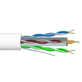 Cat6A UTP 4 Pair 23AWG LSZH Cable – 305m Reel (White)