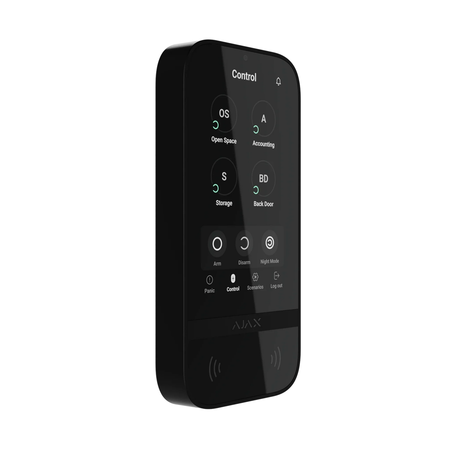 AJAX#58468 – Ajax KeyPad TouchScreen Jeweller Wireless Keypad (Black)