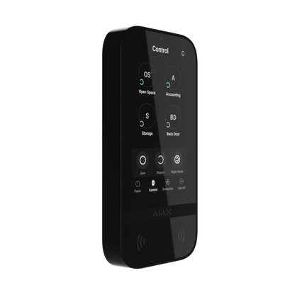 AJAX#58468 – Ajax KeyPad TouchScreen Jeweller Wireless Keypad (Black)