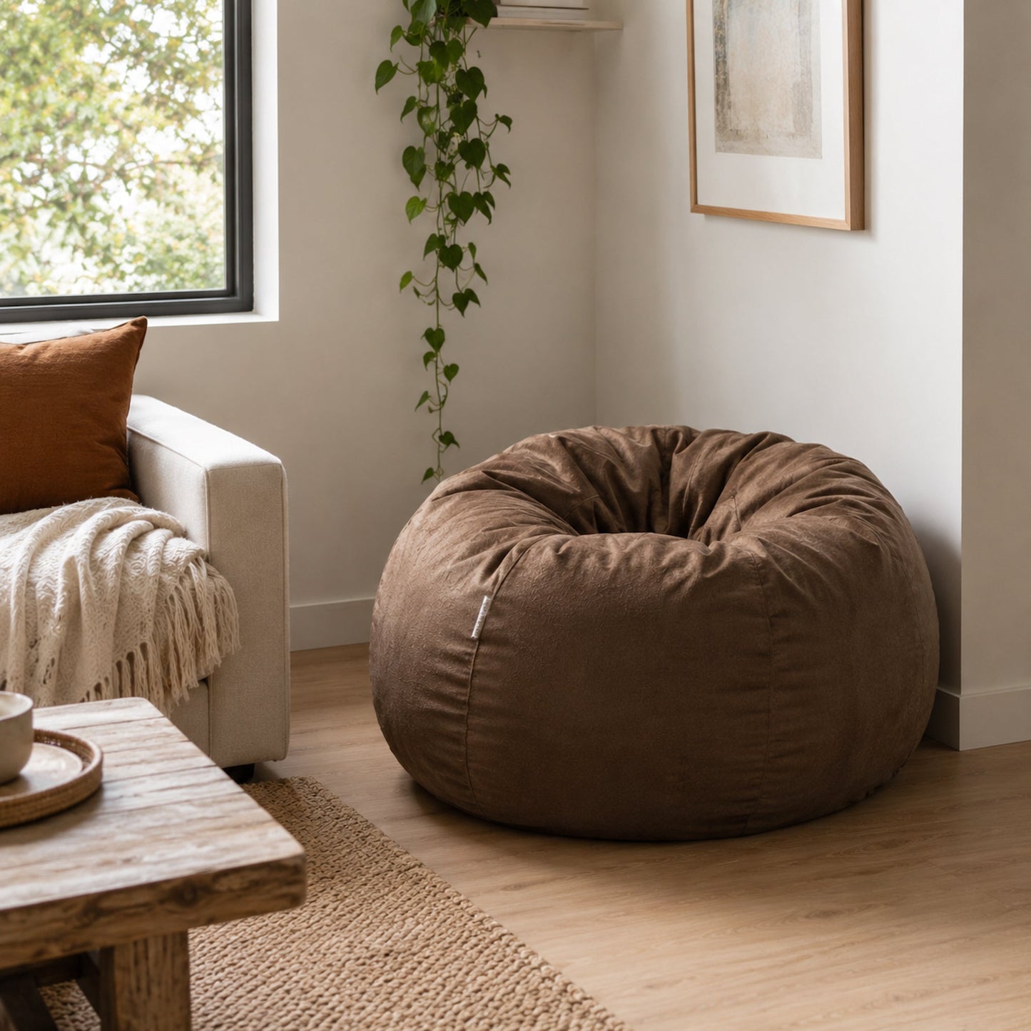 Pierre Fur Bean Bag - Espresso