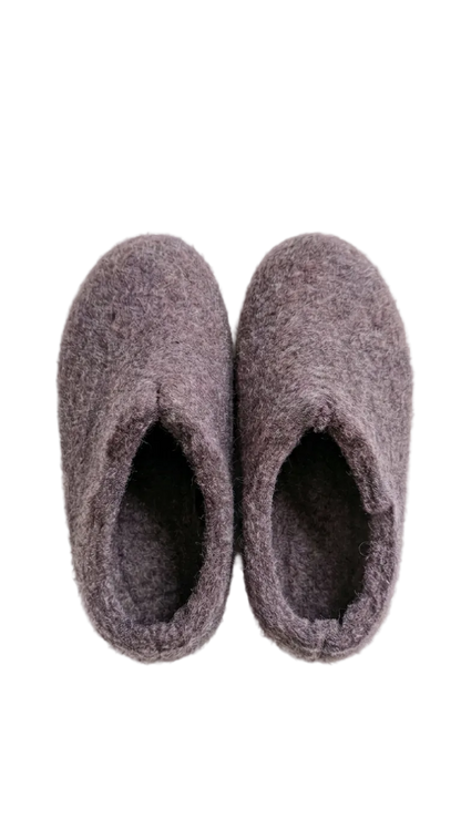 Kids Wool Felt Slippers – Handmade 100% NZ Wool Children's House Shoes