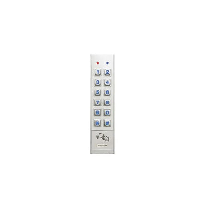 BOSCH CP156B Slimline External Keypad with Smart-Card Reader – Satin Chrome, IP67, Vandal Resistant for Solution 6000