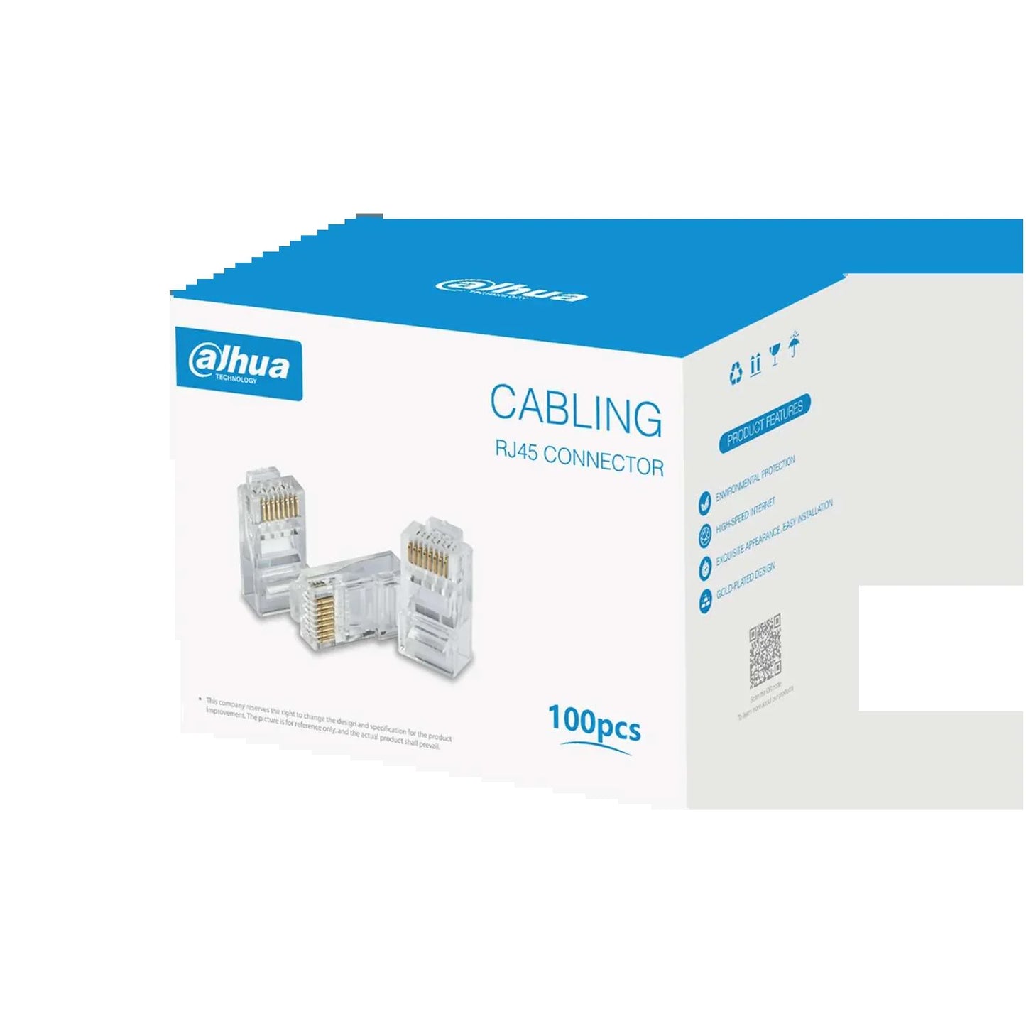 Dahua DH-PFM976-531-PT CAT5E RJ45 pass through Network cable Plug (100PCS/PACK)