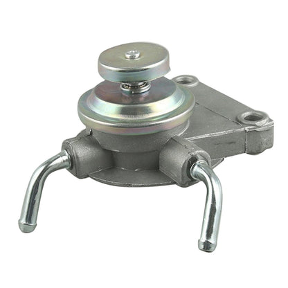 Diesel fuel primer pump assembly with round cap and two side mounting holes