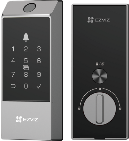 EZVIZ DL04 Pro Smart Deadbolt Lock – CS-DL04 Pro Wi-Fi Fingerprint Door Lock with Passcode, Proximity Card, EZVIZ App Remote Unlock, Anti-Tamper Alarm & Type-C Emergency Power