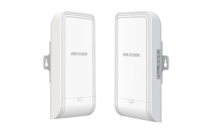 Hikvision DS-3WF1000-EI-2N 2.4GHz 300Mbps 1KM Wireless Bridge Kit with Dual 2×2 MIMO Antennas, Plug & Play Setup, IP55 Protection & PoE Support