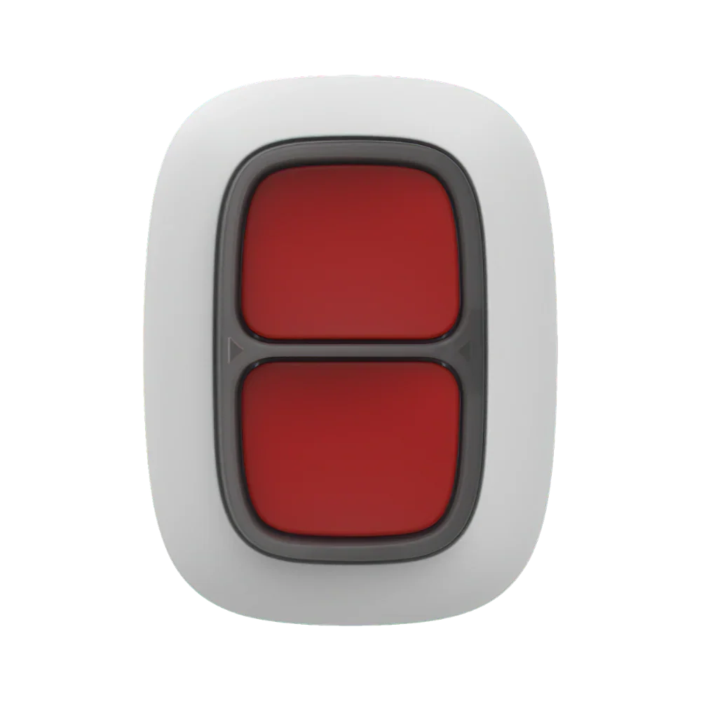 AJAX#30624 – Ajax DoubleButton Jeweller Wireless Hold-Up / Panic Button (White)
