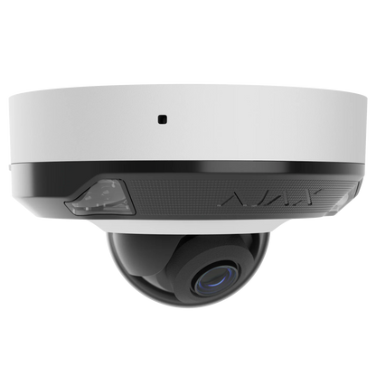 AJAX#126271 Ajax 8MP 2.8mm Mini Dome HL IP Security Camera – White / Black