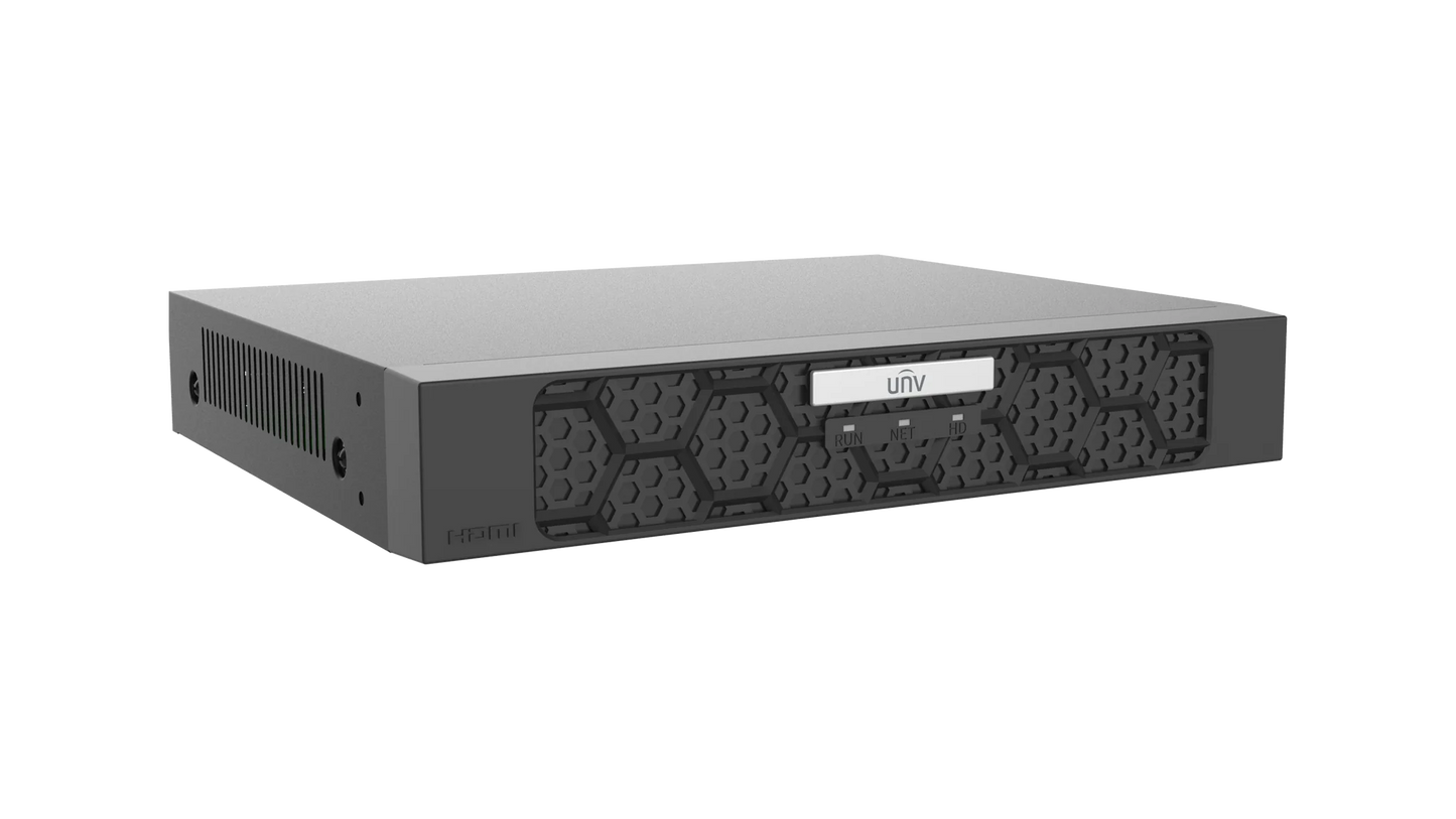 Uniview NVR501‑04B‑P4‑IQ 4 Channel 4K Ultra 265 PoE NVR Prime Series (Up to 16MP, 4 Port PoE, 1-SATA Up to 8TB)