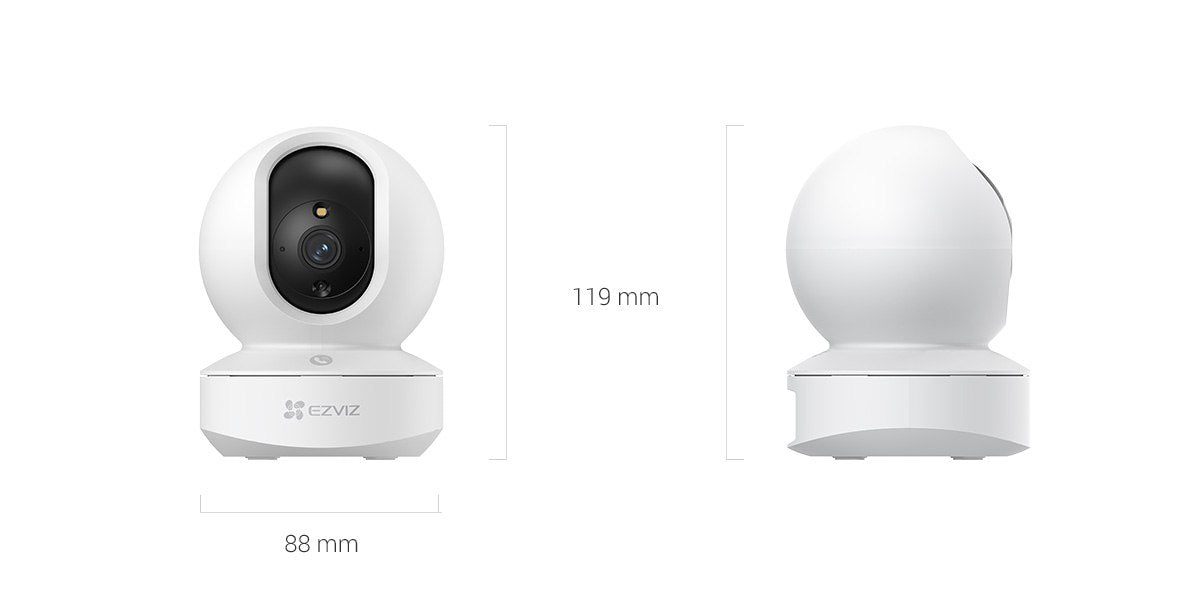 EZVIZ TY1 Pro 3K Type-C Pan & Tilt Smart Home Camera Indoor Wi-Fi Camera with 3K Resolution, Smart Human Detection, Auto-Zoom Tracking, Colour Night Vision & 512GB MicroSD Support
