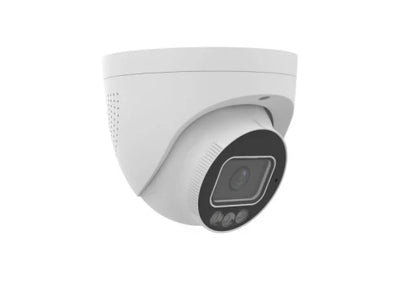 Uniview IPC3638SS-ADF28KMC-I1 8MP Triguard Smart Eyeball Network Camera – Fixed Dome with Audible/Visual Alarm, PoE, IP67 Rated, (Black/White)