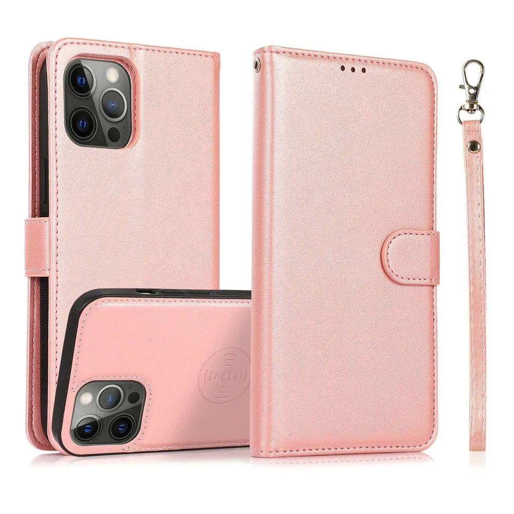 Detachable iPhone Leather Wallet Case