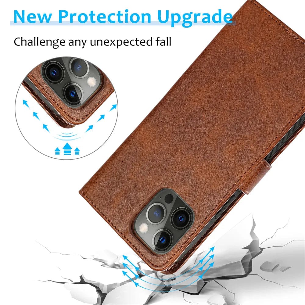 Detachable iPhone Leather Wallet Case