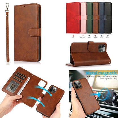 Detachable iPhone Leather Wallet Case