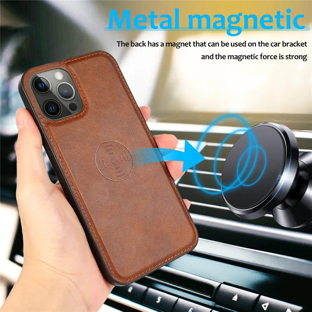 Detachable iPhone Leather Wallet Case
