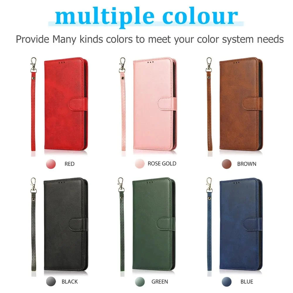 Detachable iPhone Leather Wallet Case
