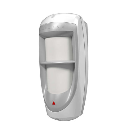 Paradox DG85 Outdoor Quad Element PIR Detector – EVO Bus & Relay Compatible, IP54 Rated, Pet Immune with Mounting Bracket