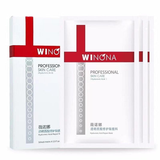 WINONA hyaluronic acid repair mask box with two sheet mask sachets