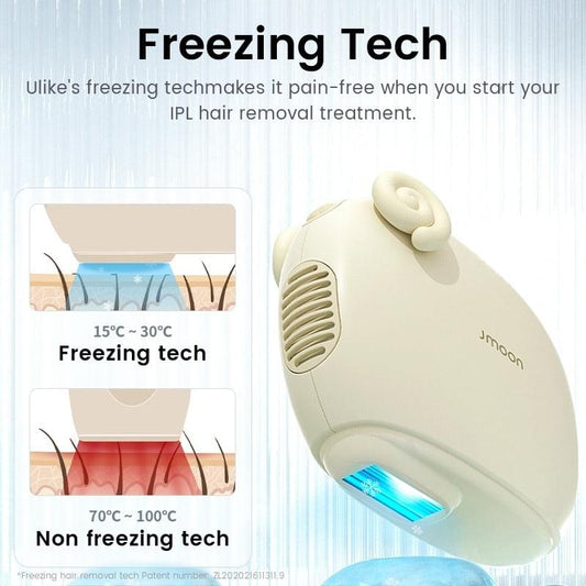Lime handheld IPL hair removal device with illuminated treatment window