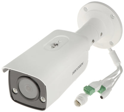 Hikvision DS-2CD2T66G2-ISU/SL 6MP AcuSense Fixed Bullet Network Camera with Strobe Light & Audio Alarm | DarkFighter, IP67, H.265+ 2.8mm