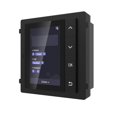 DS-KD-DIS Video Intercom Display Module – 3.5-Inch LCD Screen, 2000 Contacts, IP65-Rated | Optimized for Professional Security Systems