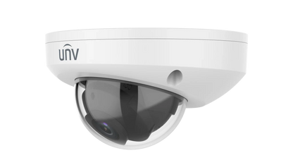 Uniview IPC318SB-ADF28K-I0 8MP LightHunter IR Fixed Mini Dome Network Camera 2.8mm, SD Card, WDR, 80m IR distance, Built-in Mic, Prime Series