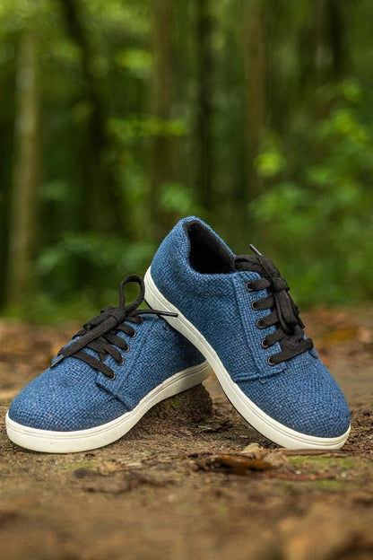 Midnight Blue Hemp Sneakers – Organic Vegan Hemp Shoes