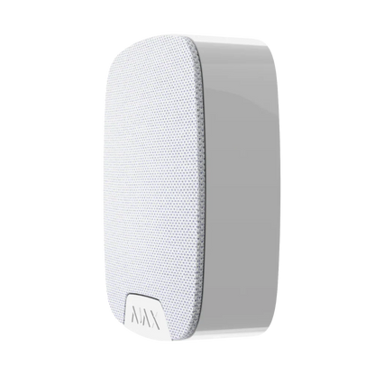 AJAX#30630 Ajax HomeSiren Jeweller Wireless Indoor Security Siren – White | 100 dB Alarm | 2000 m Range
