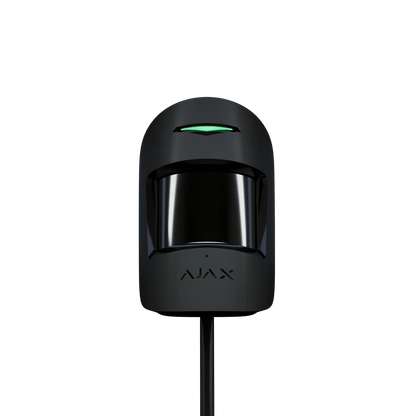 AJAX#33088 Ajax Superior CombiProtect Fibra Wired Motion and Glass Break Detector – White / Black