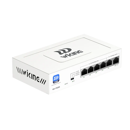 Wi-Tek Wiking WK-PS206 4-Port PoE Switch 4FE+2FE uplink 250m Long Range