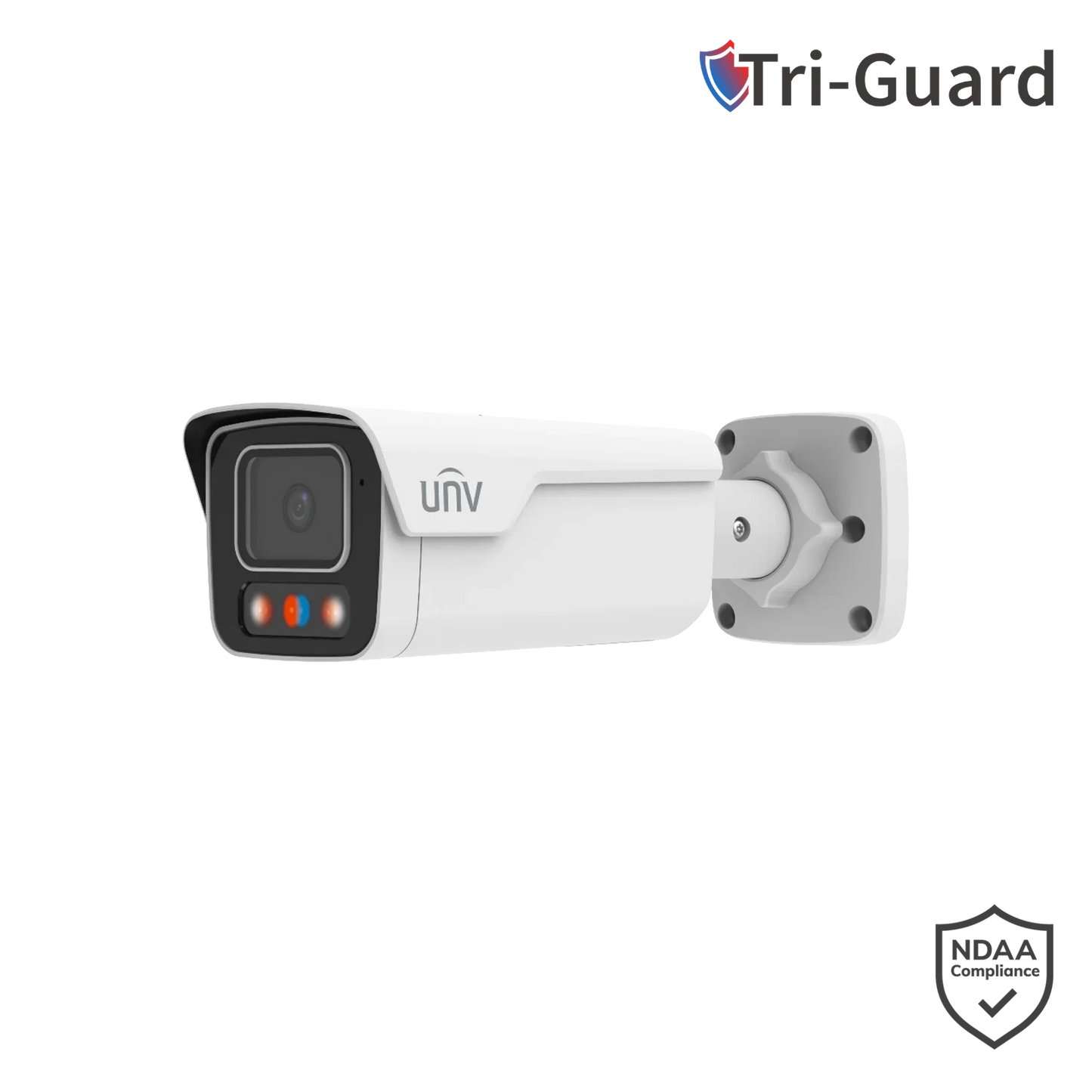 Uniview IPC2B16SS-ADF28KMC-I1 6MP Triguard Smart Bullet Camera with Intelligent Warning Light & Audio – IP67 Outdoor Protection