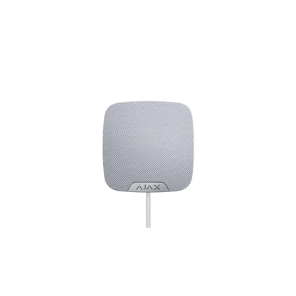 AJAX#44399 Ajax Superior HomeSiren Fibra Wired Indoor Security Siren White / Black