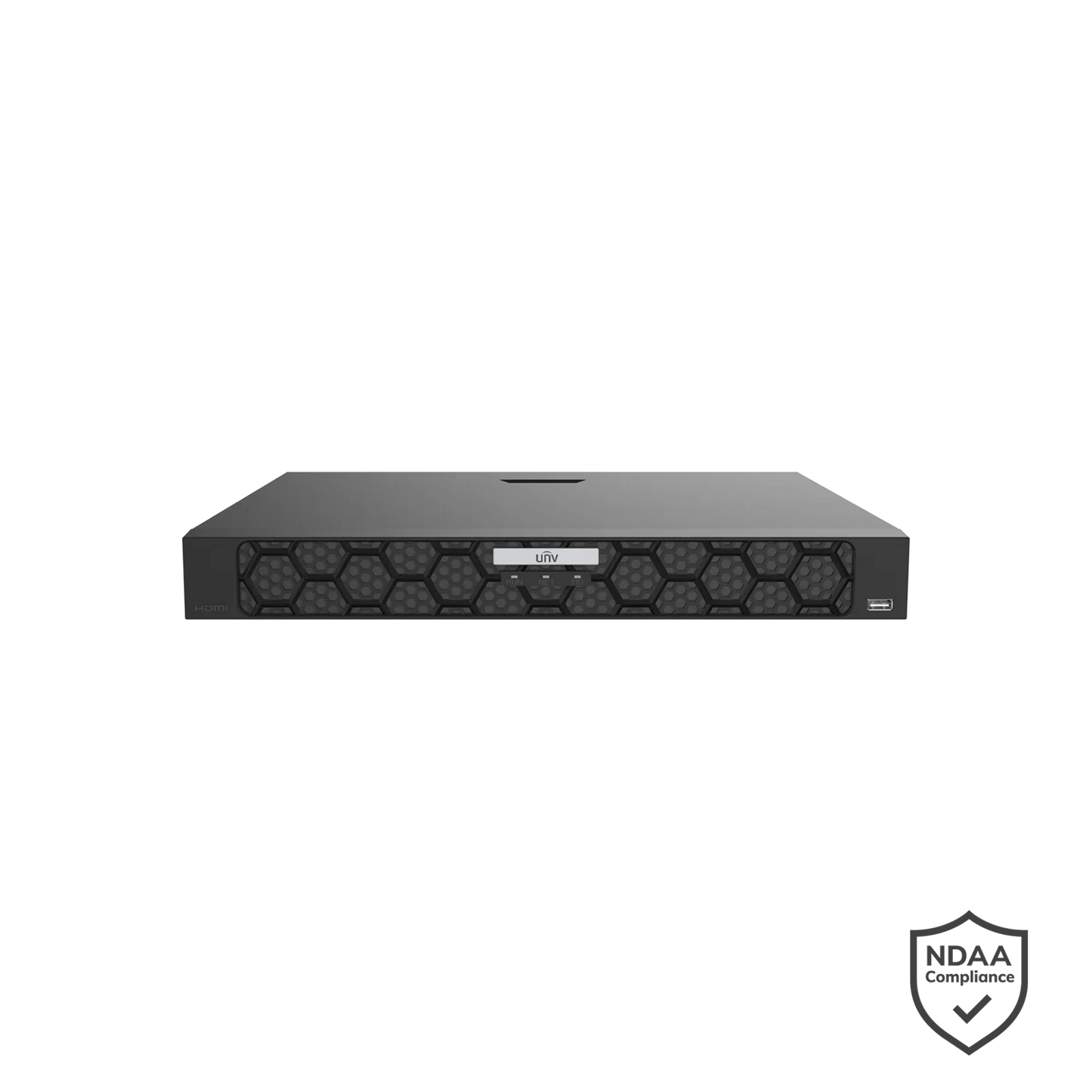 Uniview NVR502-16B-P16-IQ 16 Channel PoE Network Video Recorder 4K HDMI Ultra265 | 16MP Recording | 16-Port PoE | 2×SATA up to 16TB Each | No HDD