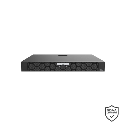 Uniview NVR502-16B-P16-IQ 16 Channel PoE Network Video Recorder 4K HDMI Ultra265 | 16MP Recording | 16-Port PoE | 2×SATA up to 16TB Each | No HDD