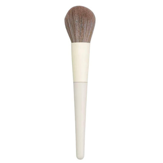 Aestha Cosmetics large powder brush with white handle and soft brown bristles