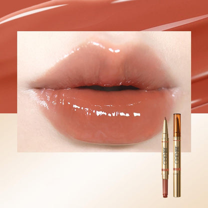 Out of Office 2-in-1 Lip Balm & Lip Liner Duo creamy lipstick