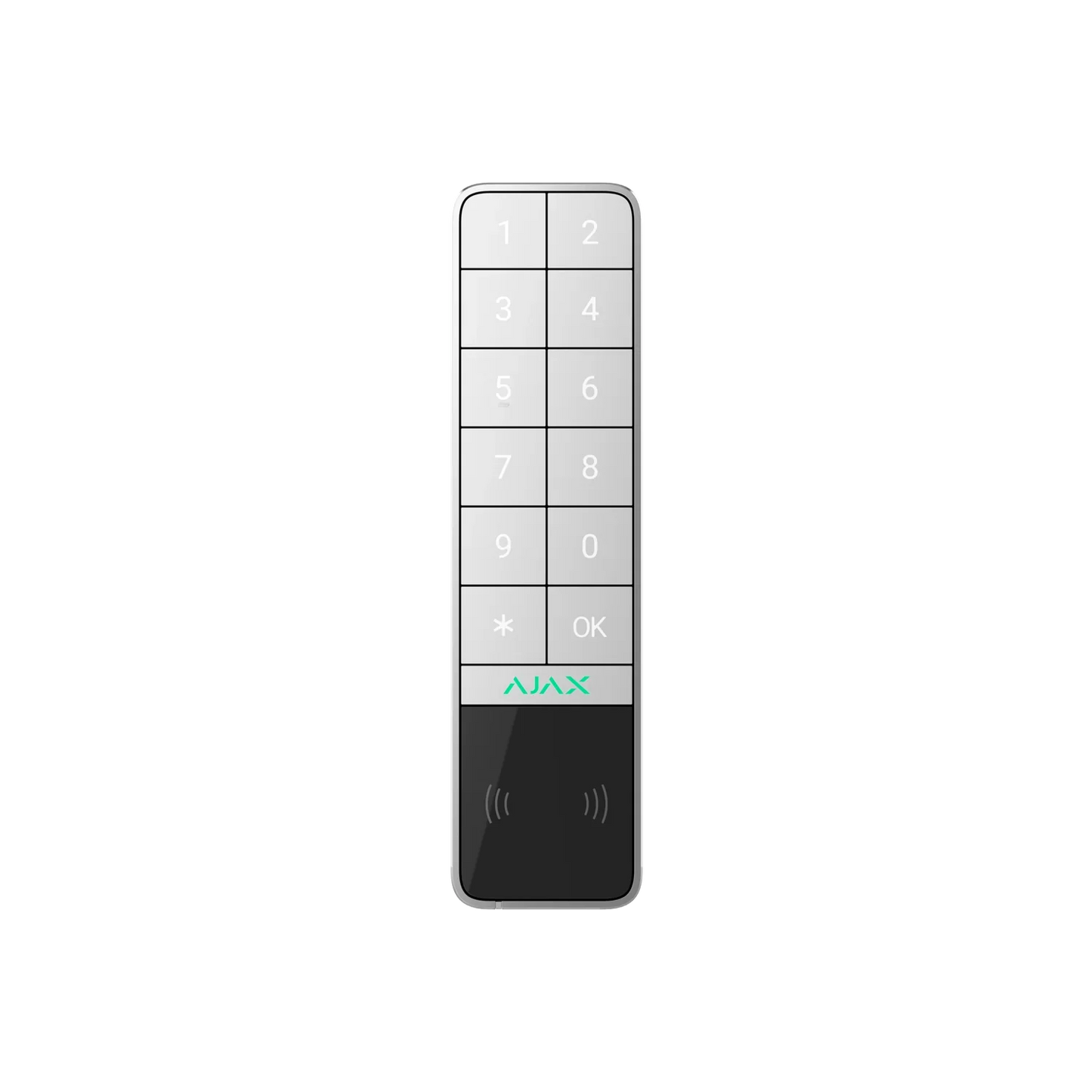 AJAX#99970 – AJAX KeyPad Outdoor Jeweller White Wireless Access Control Keypad
