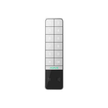 AJAX#99970 – AJAX KeyPad Outdoor Jeweller White Wireless Access Control Keypad